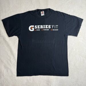Y2K Gatorade Series Black Tee Fruit Of The Loom Heavy Cotton Men’s Size Medium